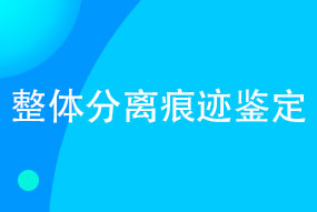 整体分离痕迹鉴定