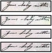 笔迹鉴定的奥秘